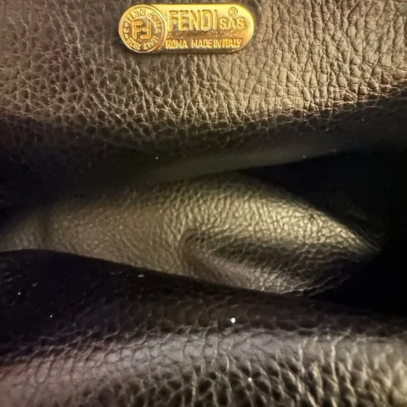 PRELOVED: FENDI MINI DINNER BAG. Penguin Stripe. - Picture 6 of 17